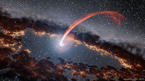 تصویر روز ناسا: وقتی سیاهچاله ستاره را می‌بلعد + عکس