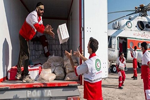 امدادرسانی نیروهای هلال احمر به بیش از ۳ هزار سیل‌زده