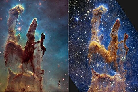 صحنه‌های خیره‌کننده از «ستون‌های آفرینش» که ناسا منتشر کرد+ عکس